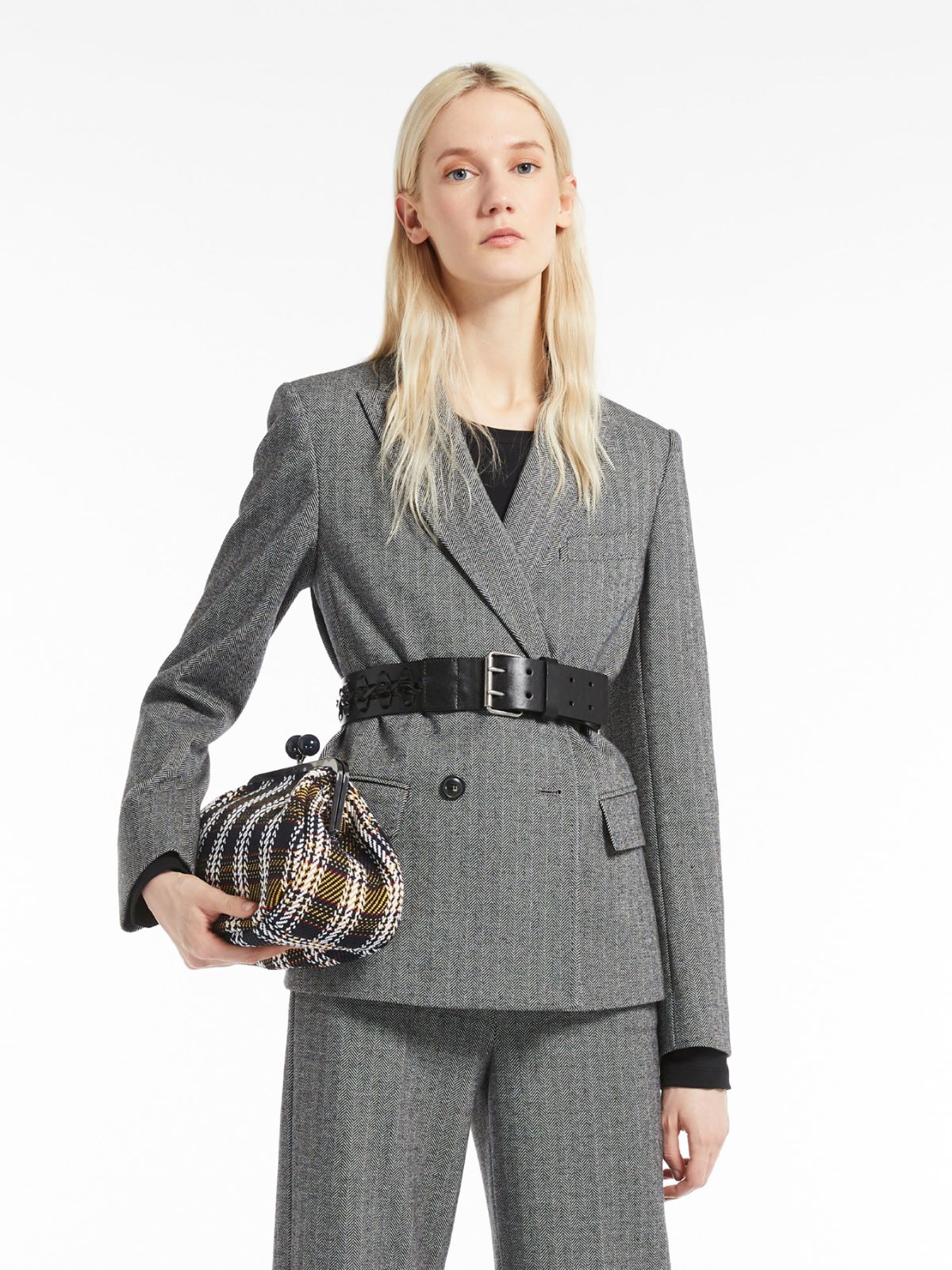 Jacquard jersey blazer - BLACK - Max Mara - 4