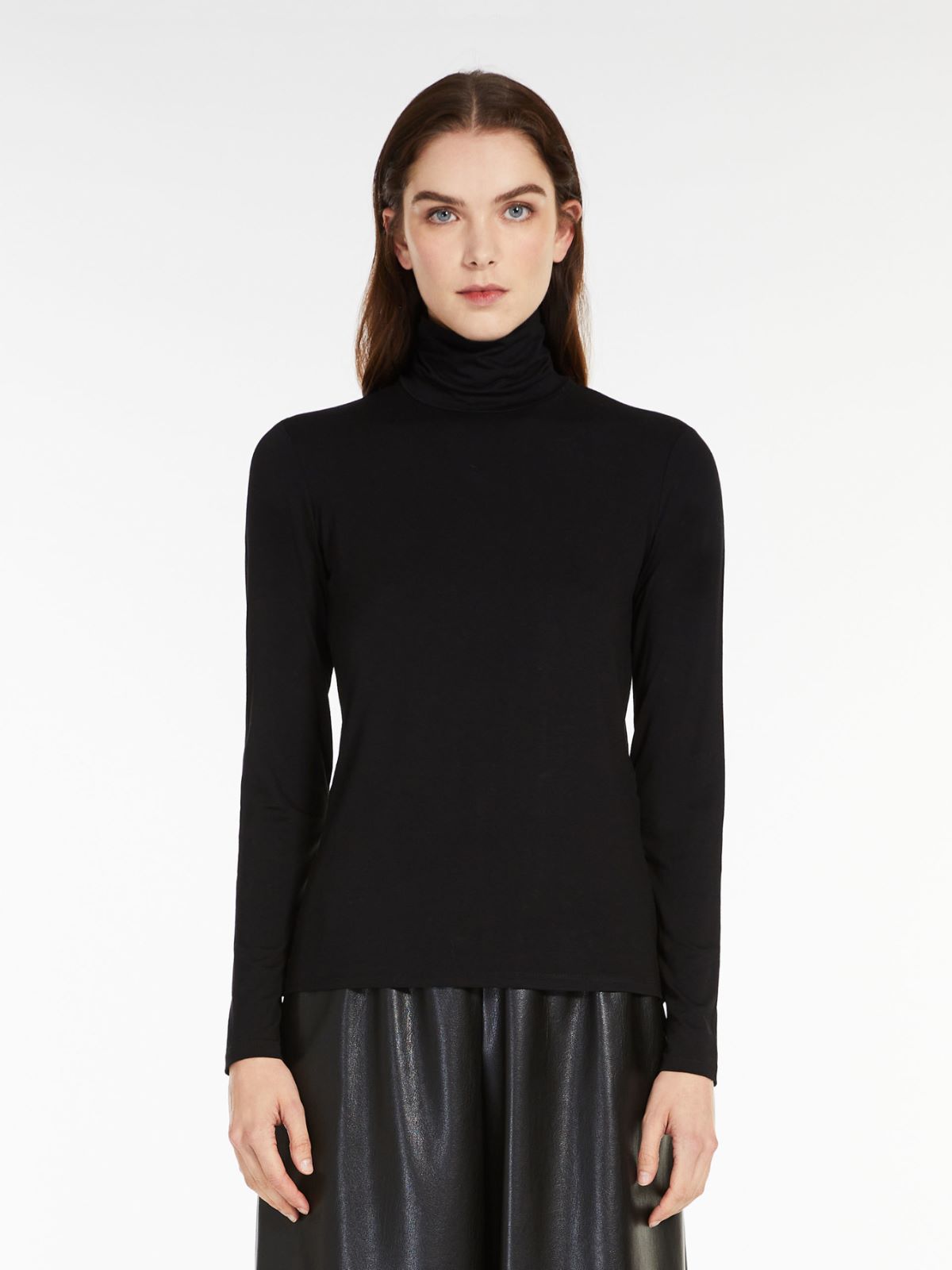Top aus Viskosejersey - SCHWARZ - Max Mara - 2