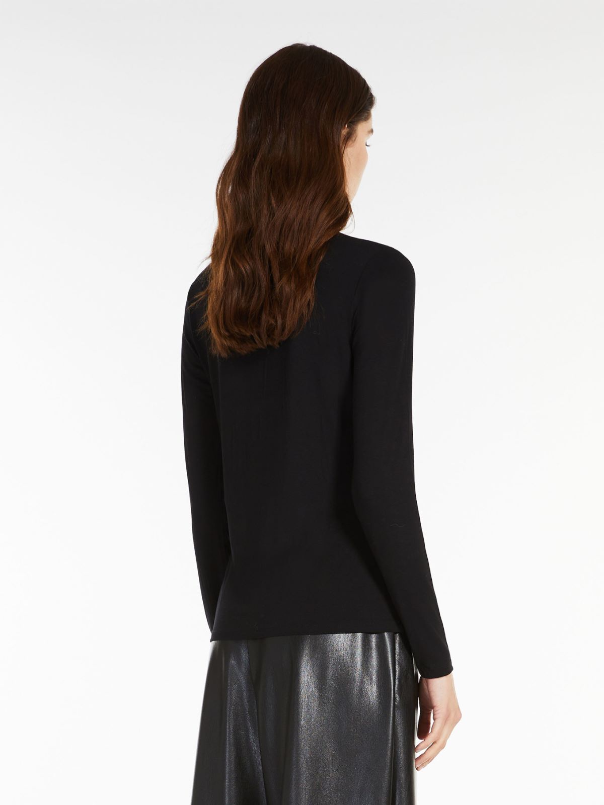 Top aus Viskosejersey - SCHWARZ - Max Mara - 3