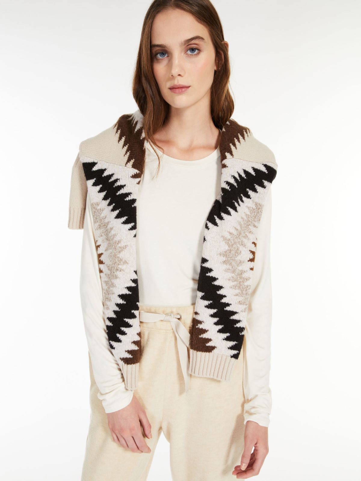 Viscose jersey top - MILK - Max Mara - 4