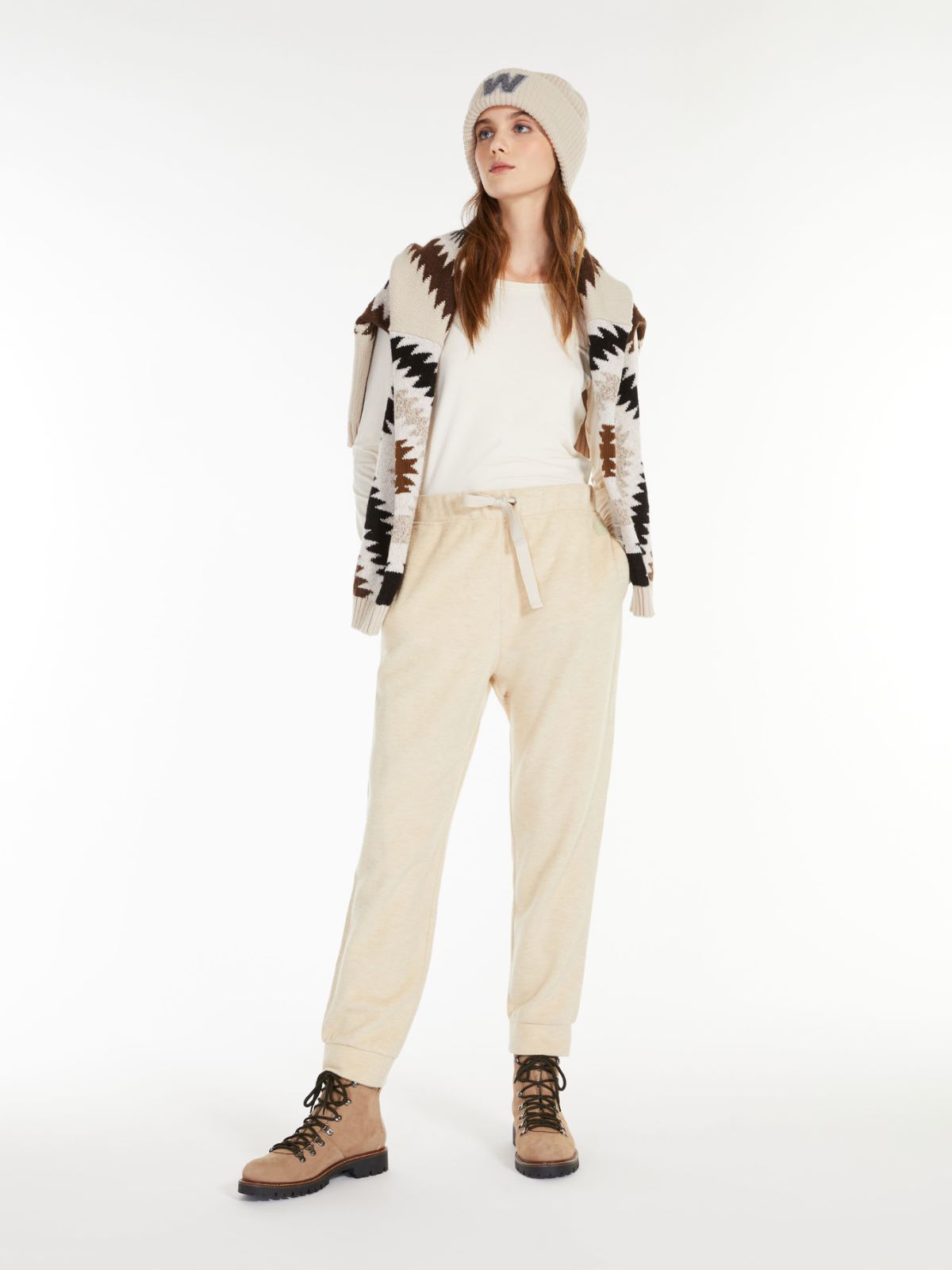 Viscose jersey top - MILK - Max Mara