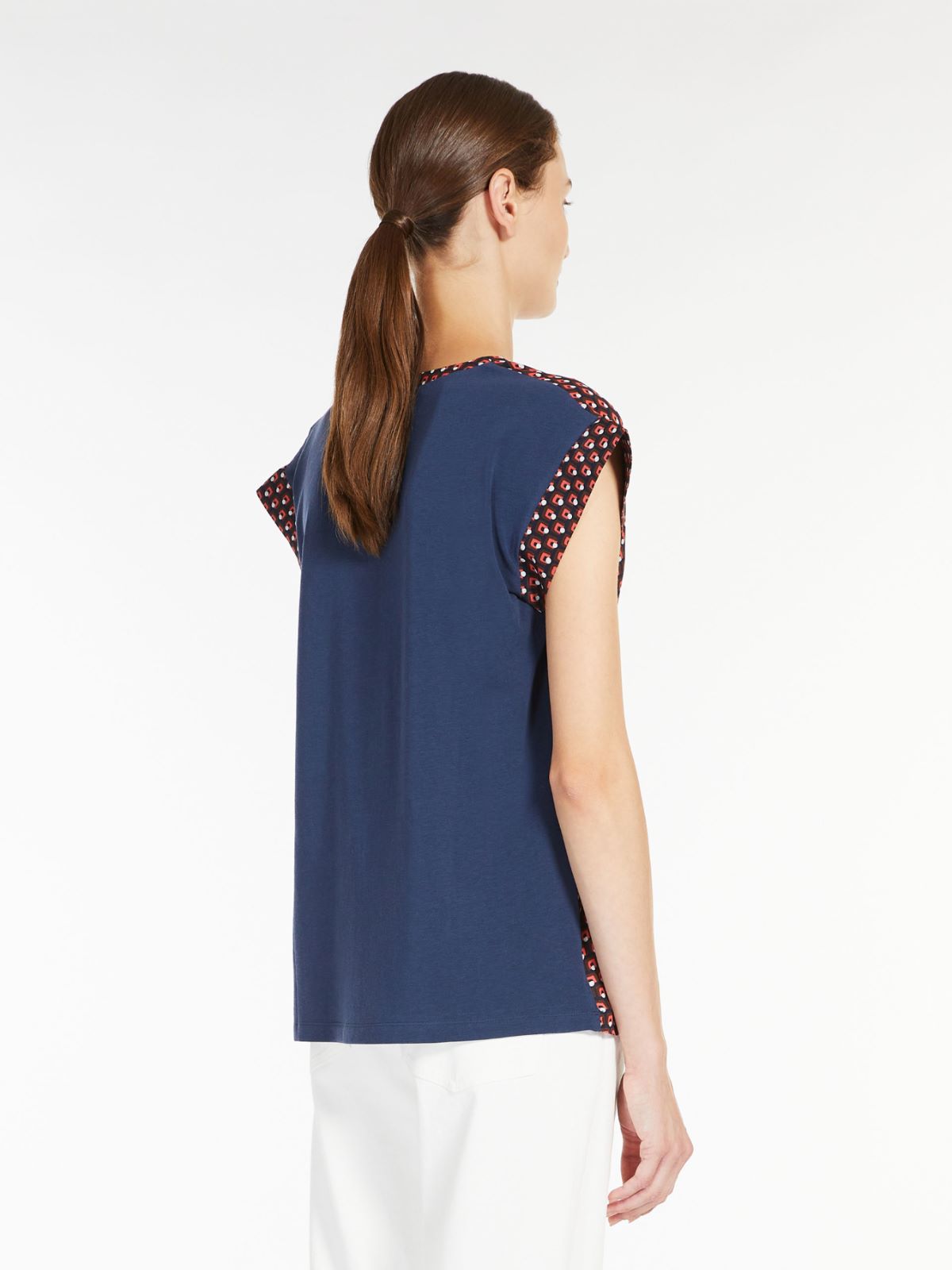 Crepe de chine top - ULTRAMARINE - Max Mara - 3