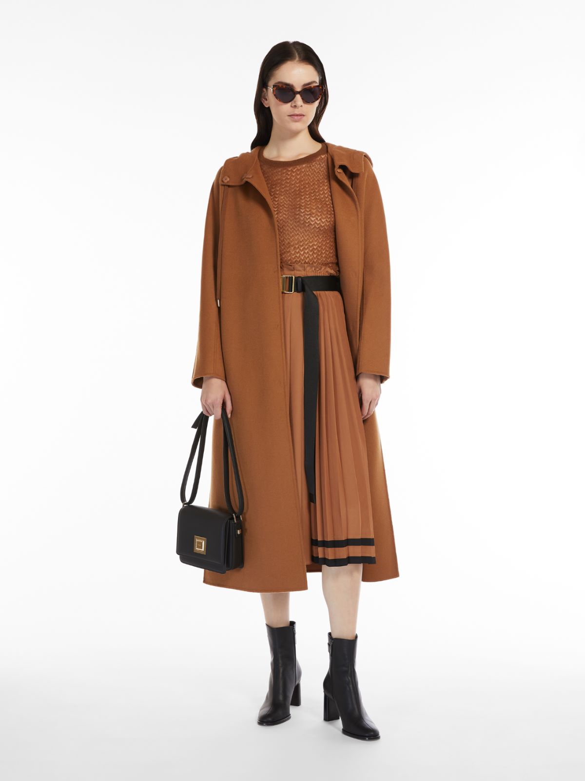 Wool, cashmere and silk coat - CARAMEL - Max Mara