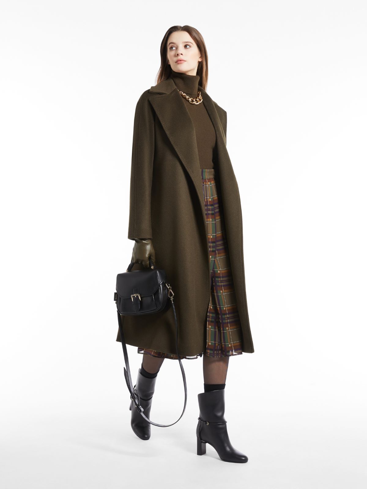 Cashmere, wool and alpaca coat - KAKI - Max Mara