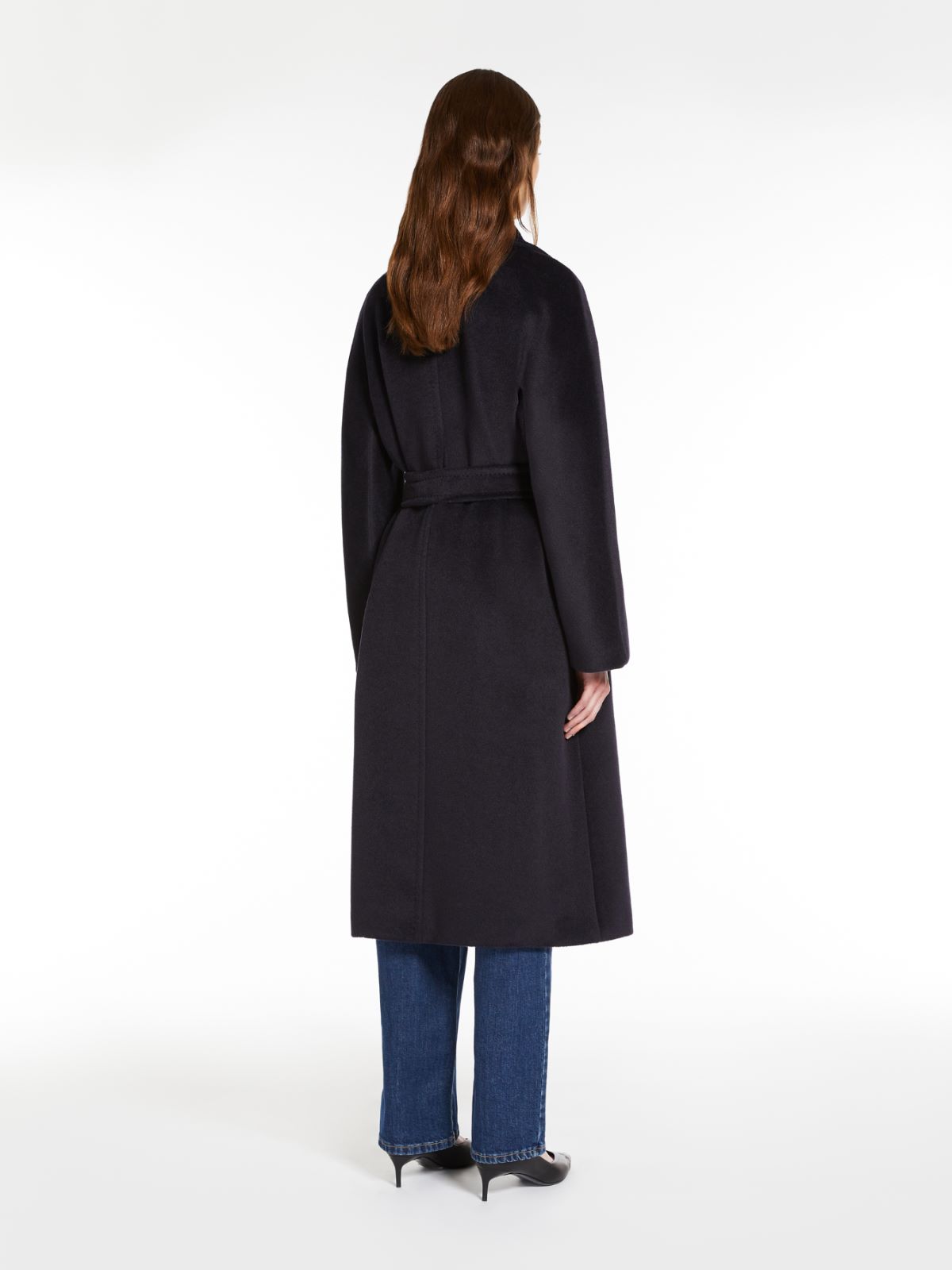 Mantel aus Alpaka und Wolle - BLAU - Max Mara - 3