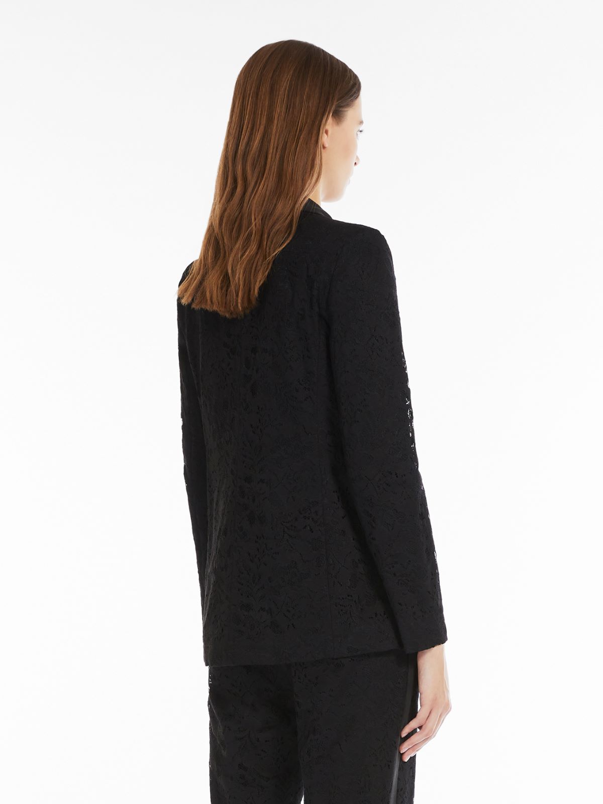 Jacke aus Spitze und Seide - SCHWARZ - Max Mara - 3