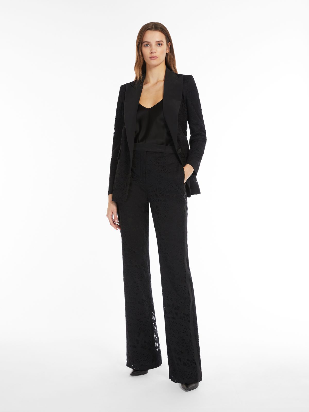 Jacke aus Spitze und Seide - SCHWARZ - Max Mara