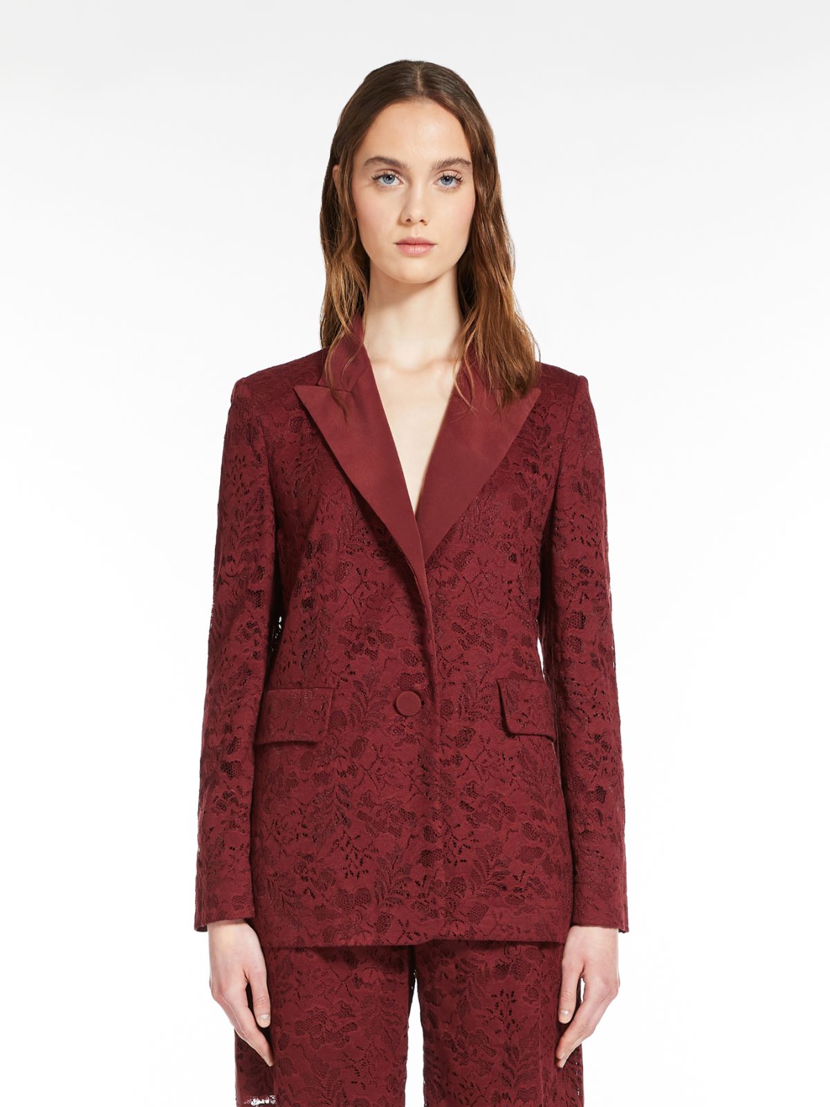 Lace and silk jacket - BORDEAUX - Max Mara - 2