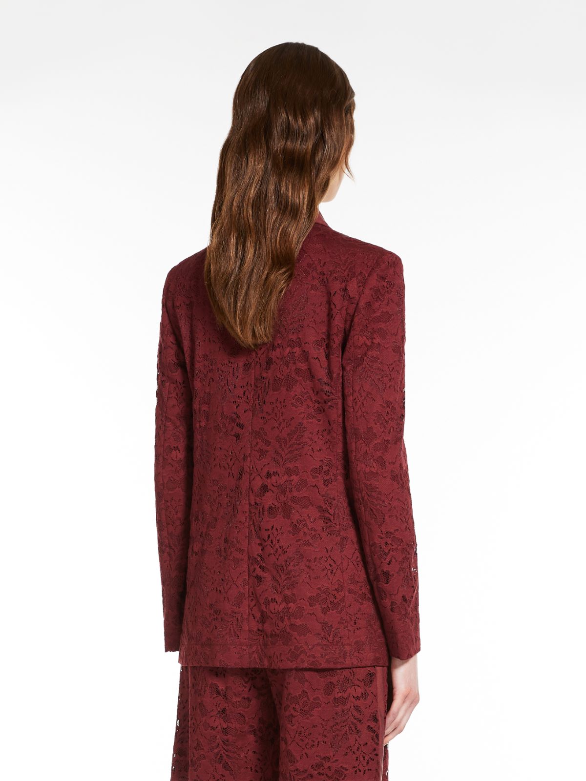 Lace and silk jacket - BORDEAUX - Max Mara - 3