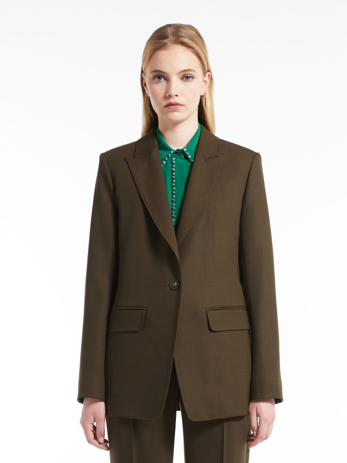 Wool blazer - KHAKI - Max Mara - 2