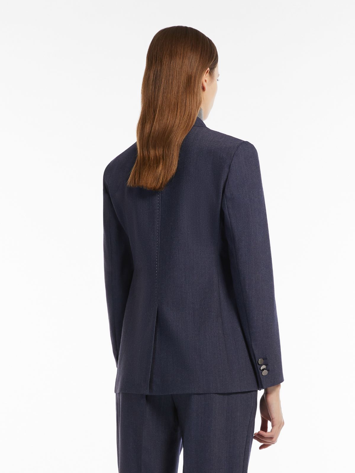 Jacke aus Wolle - BLAU - Max Mara - 3