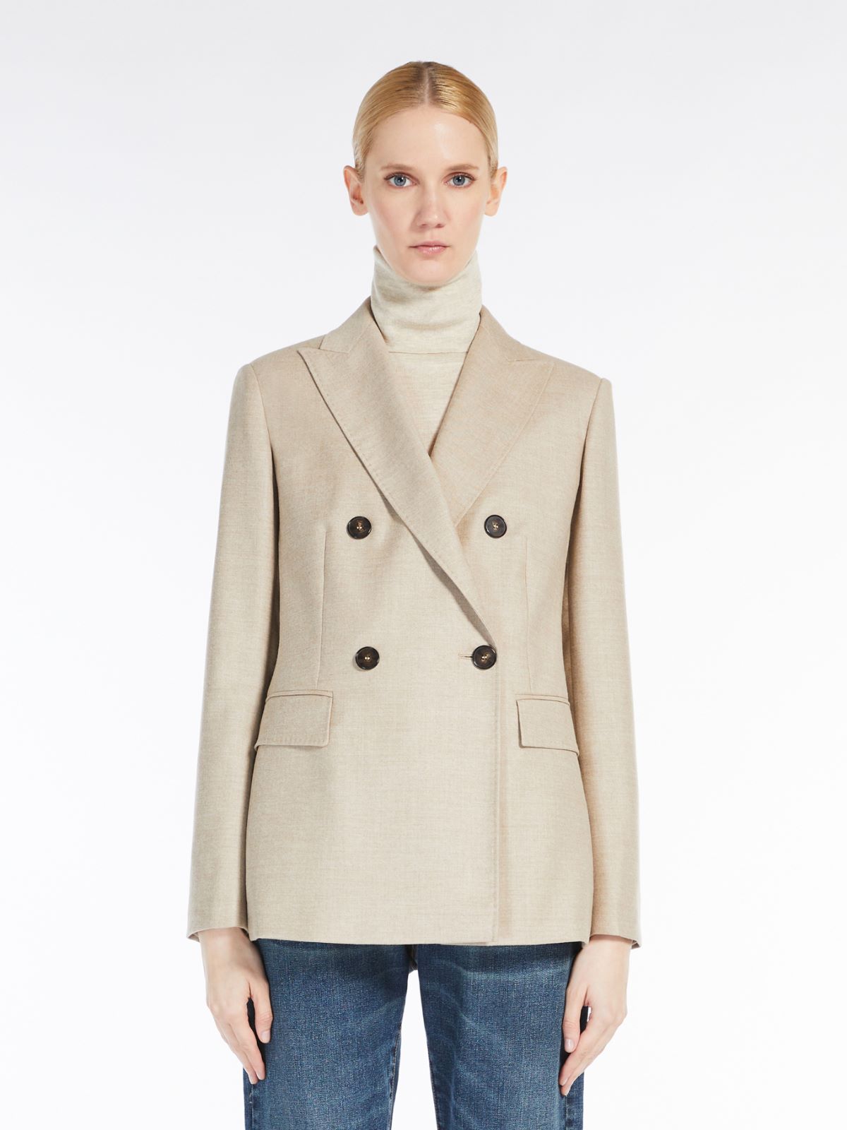ウール フランネル ジャケット - アルビノ - Max Mara - 2