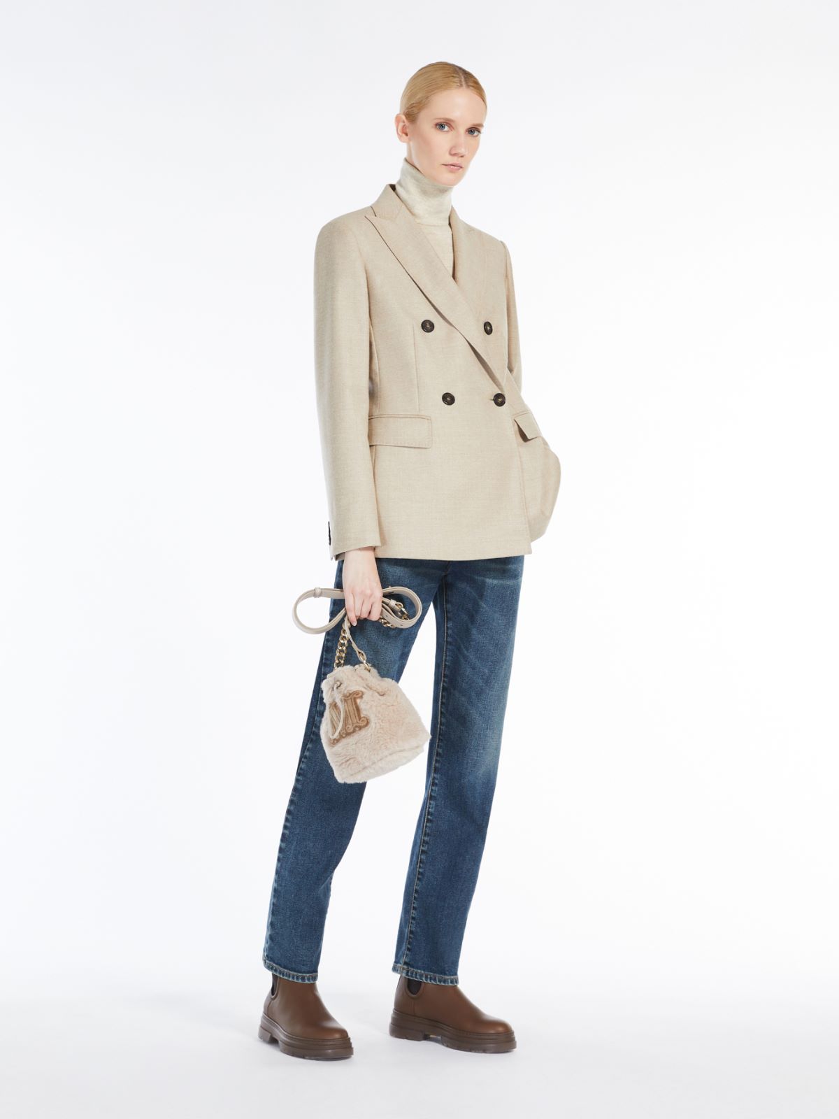 ウール フランネル ジャケット - アルビノ - Max Mara
