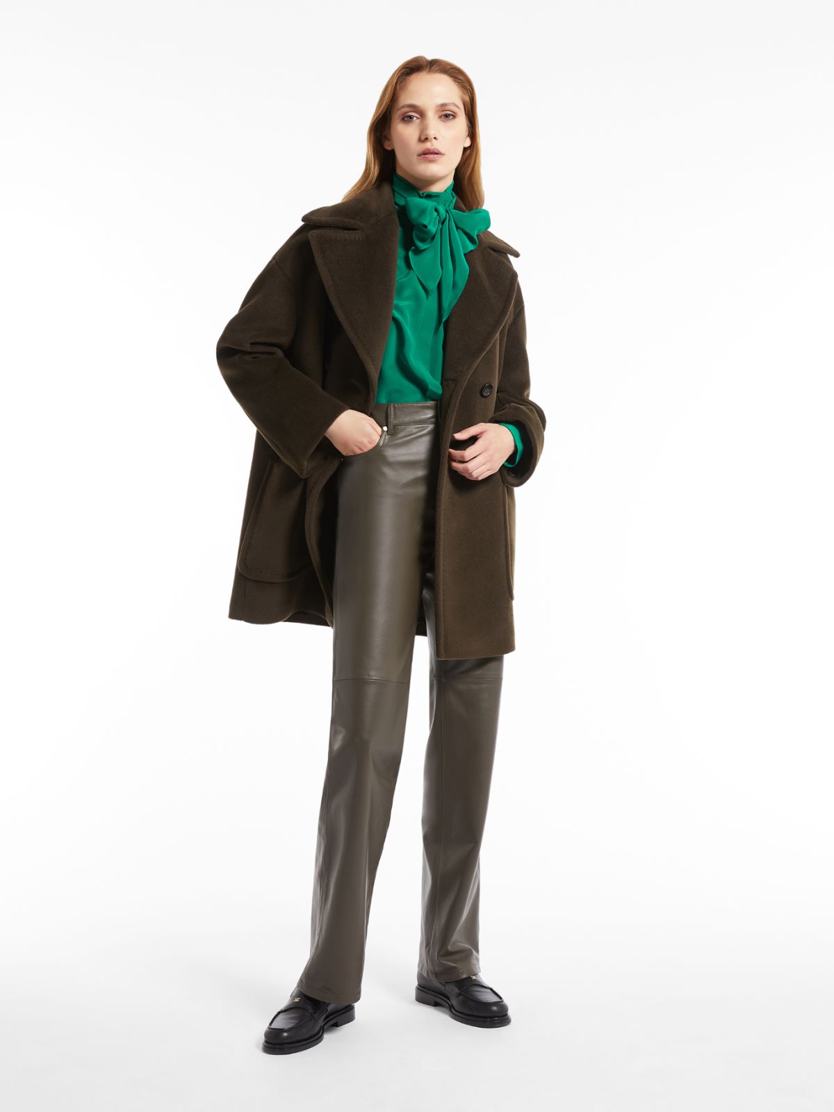 Wool pea coat - KAKI - Max Mara