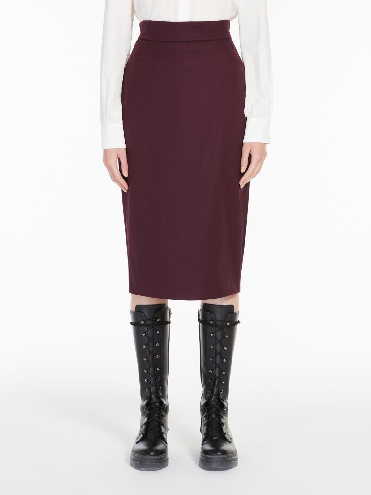 Wool skirt - AUBERGINE - Max Mara - 2