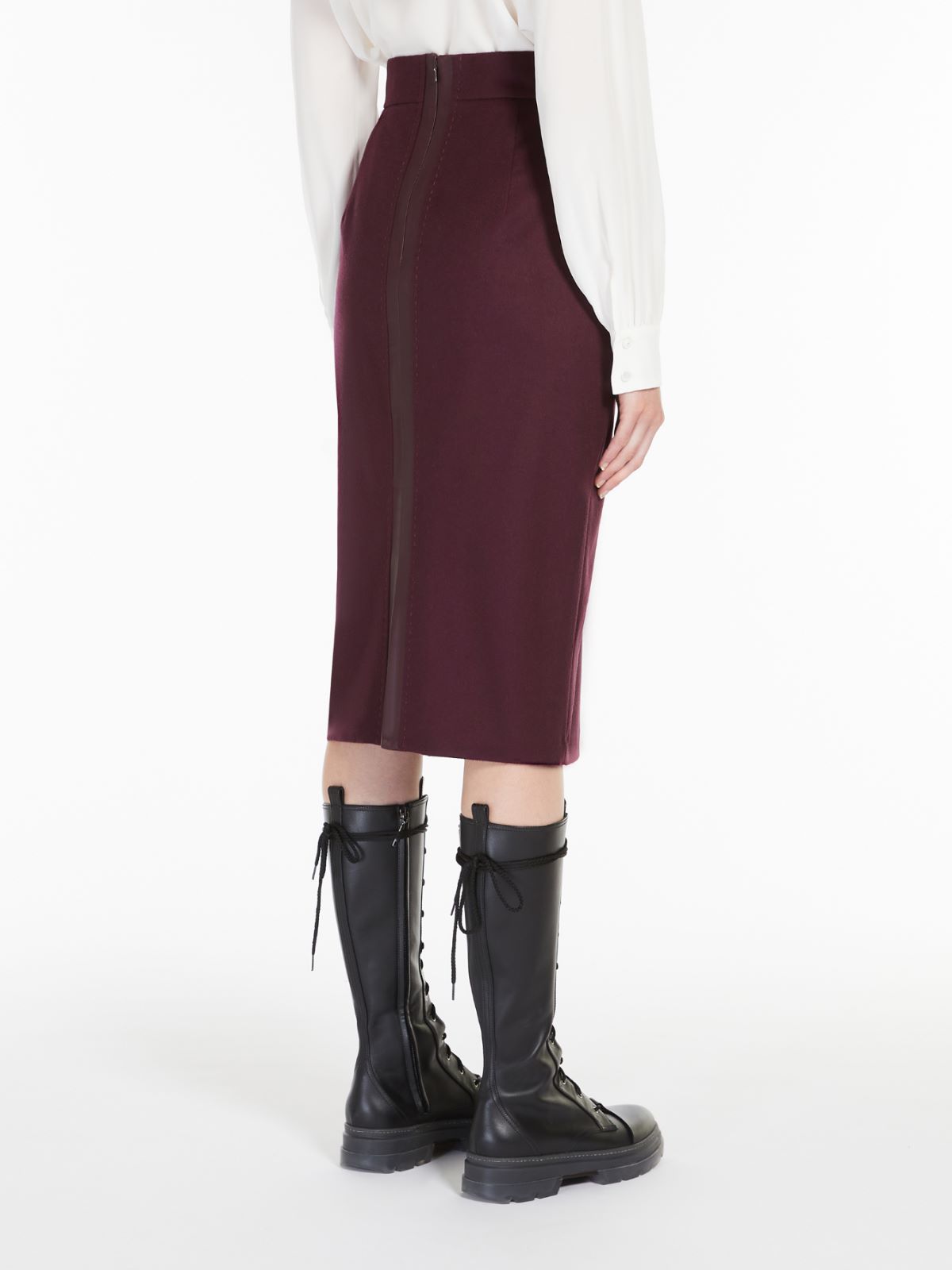 Wool skirt - AUBERGINE - Max Mara - 3