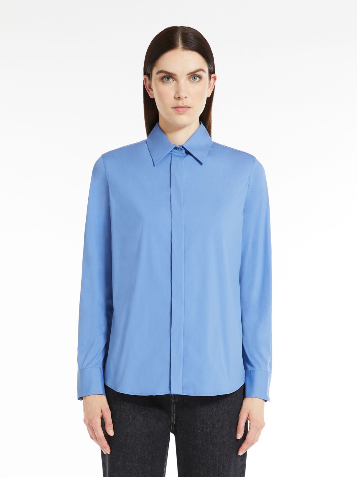 Cotton shirt - SKY BLUE - Max Mara - 2