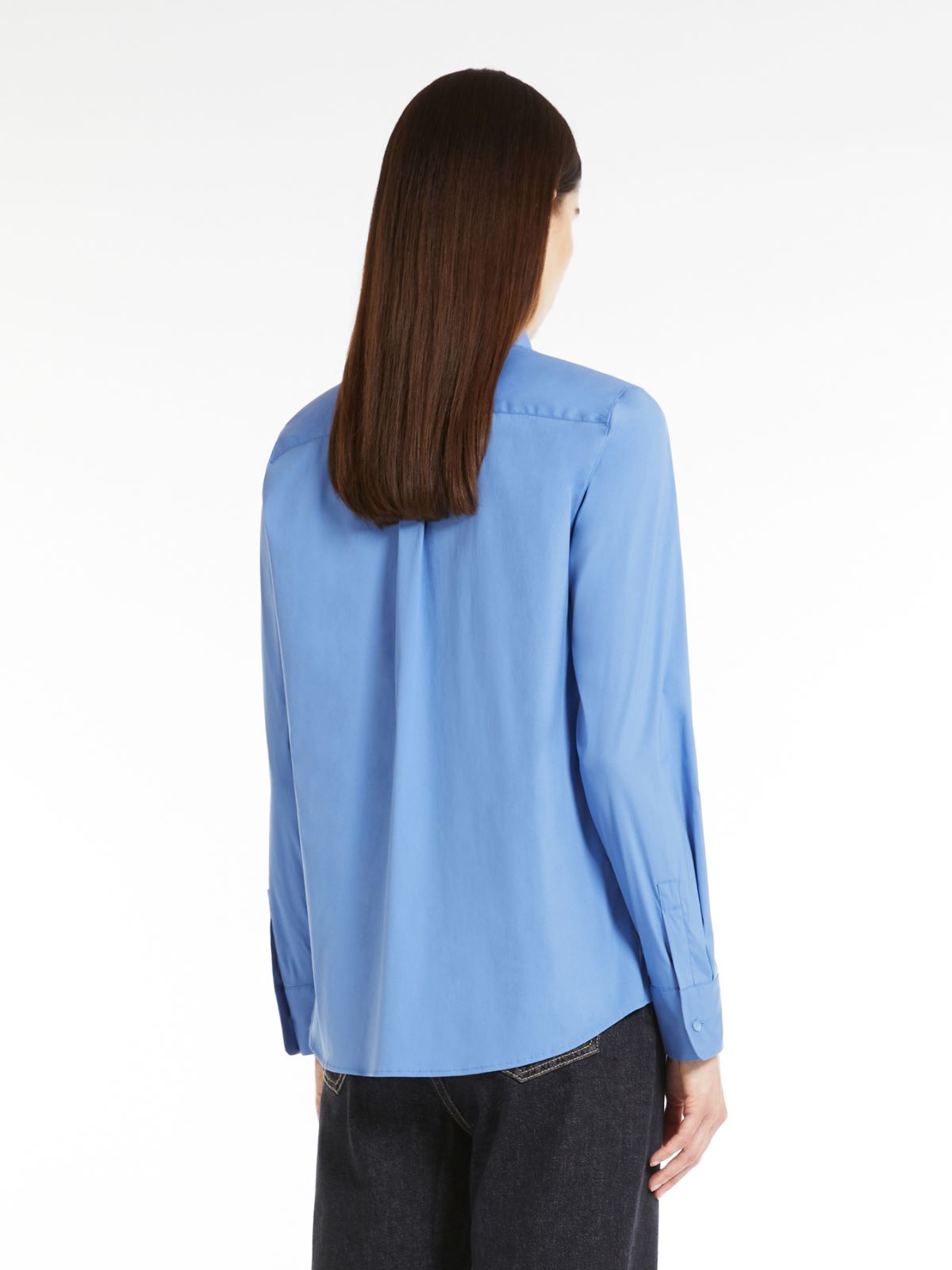 Cotton shirt - SKY BLUE - Max Mara - 3