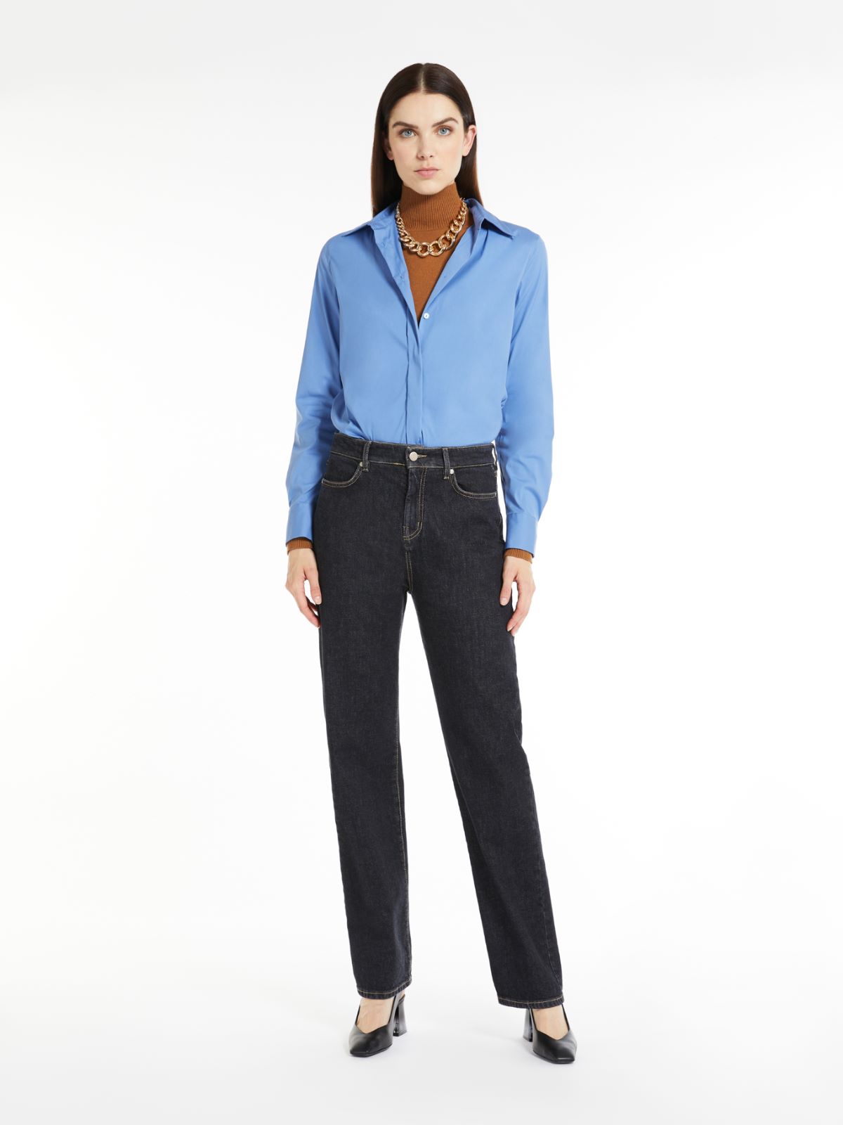 Cotton shirt - SKY BLUE - Max Mara