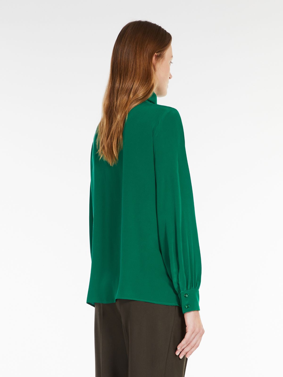 Silk crepe de chine shirt - GRUEN - Max Mara - 3