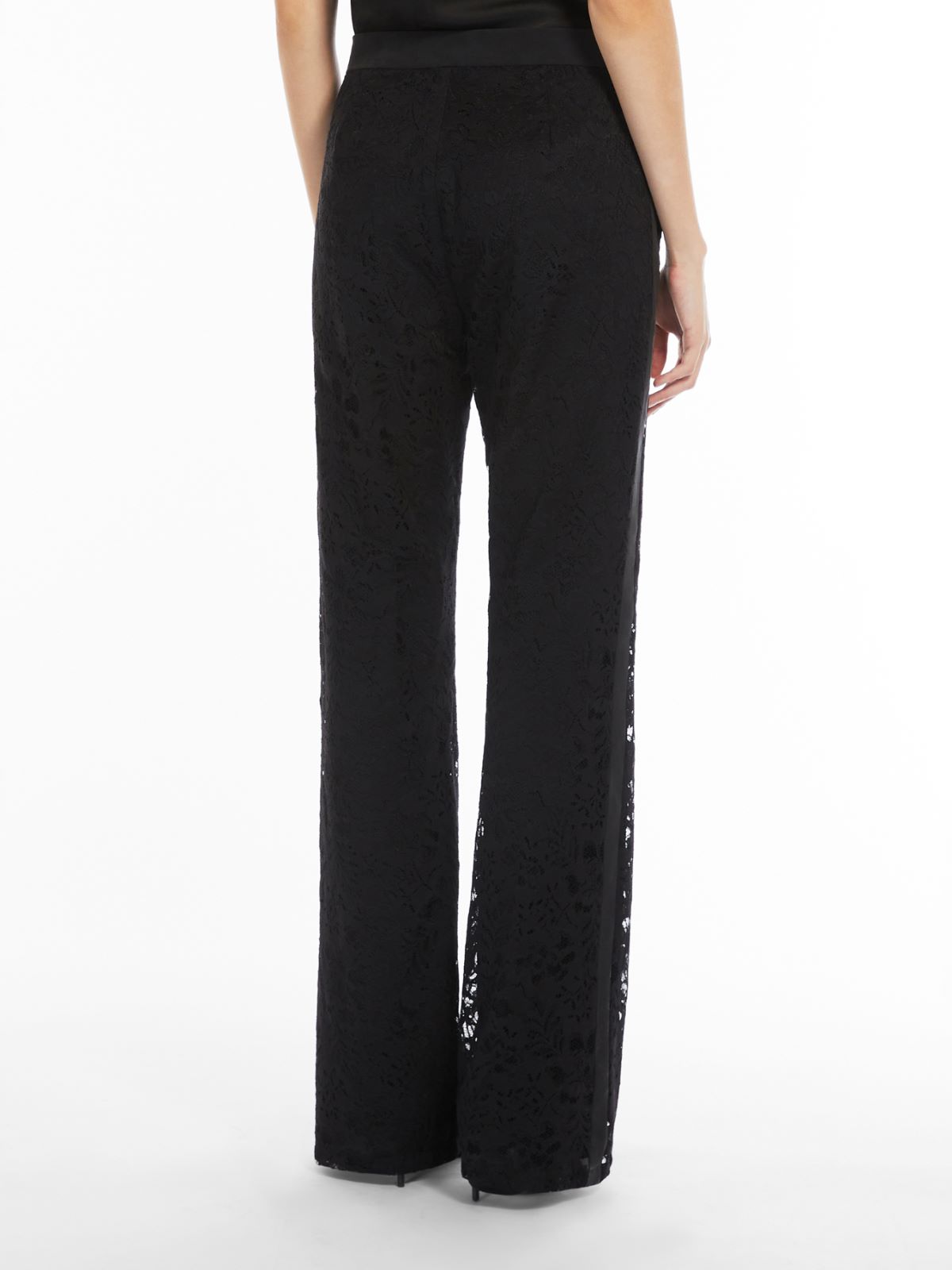 Rebrodé lace trousers - BLACK - Max Mara - 3