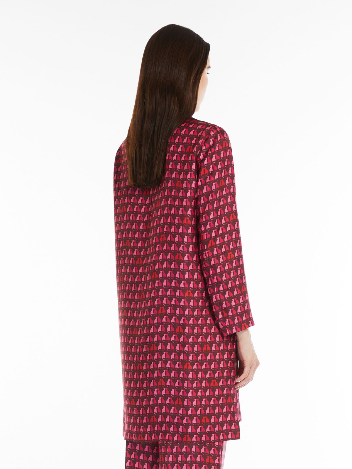 타데오 실크 셔츠 - WINE-COLOURED - Max Mara - 3