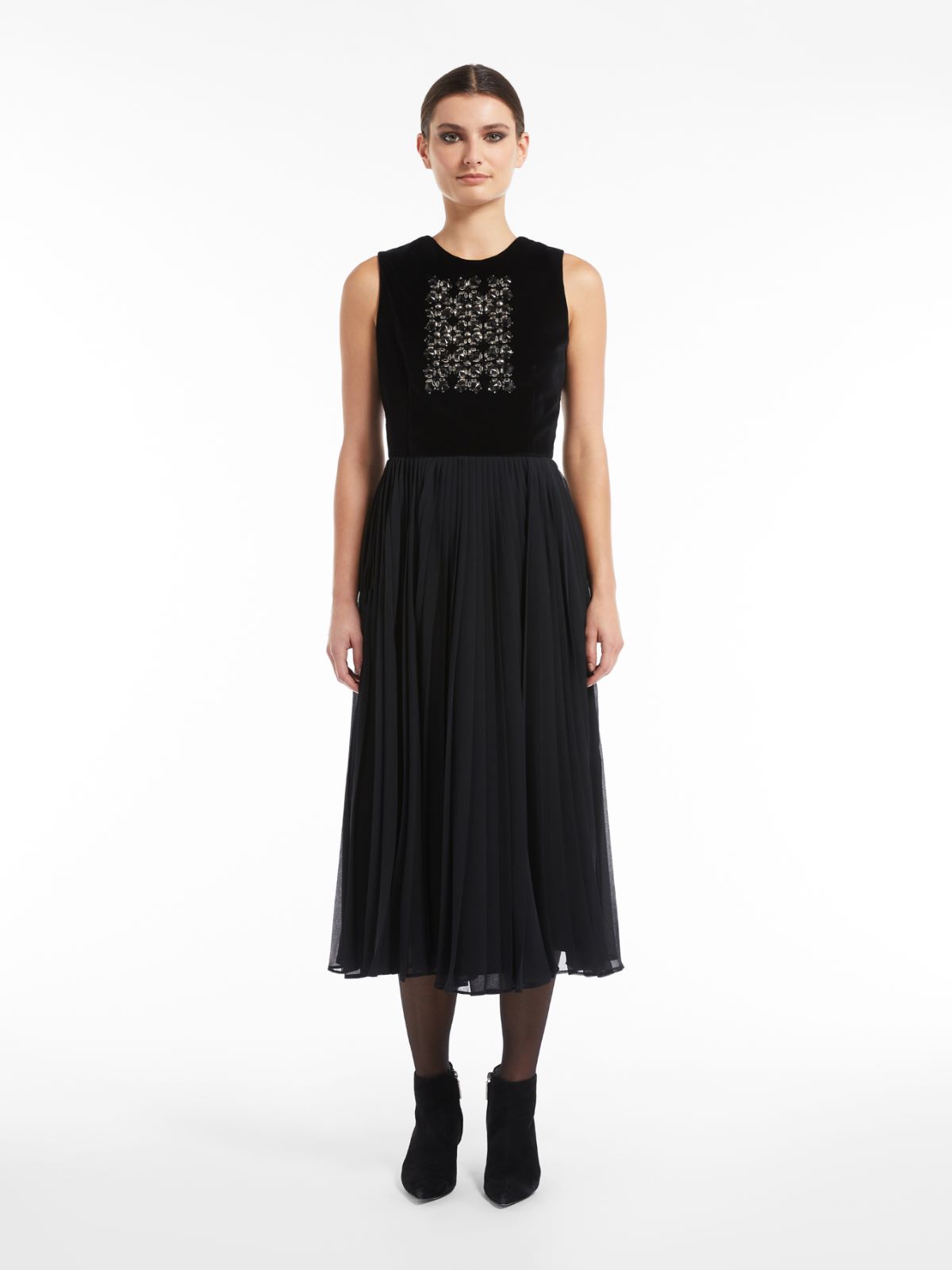 Georgette dress - BLACK - Max Mara - 2