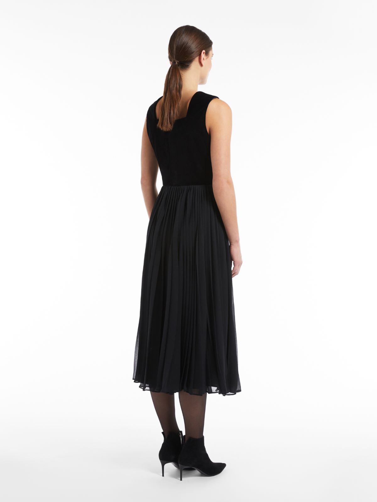 Georgette dress - BLACK - Max Mara - 3