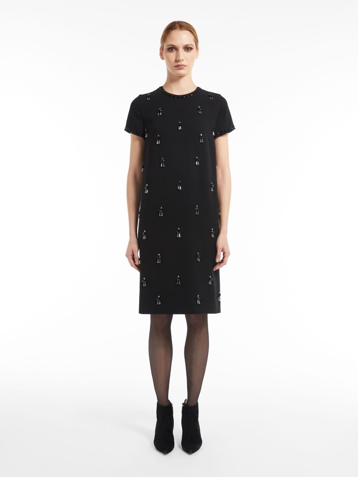 Embroidered tunic dress - BLACK - Max Mara - 2