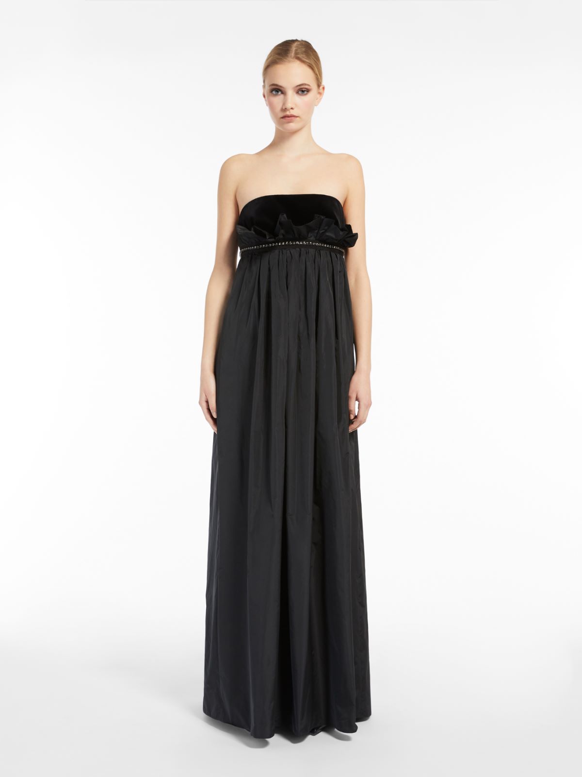 Taffeta and silk dress - BLACK - Max Mara - 2