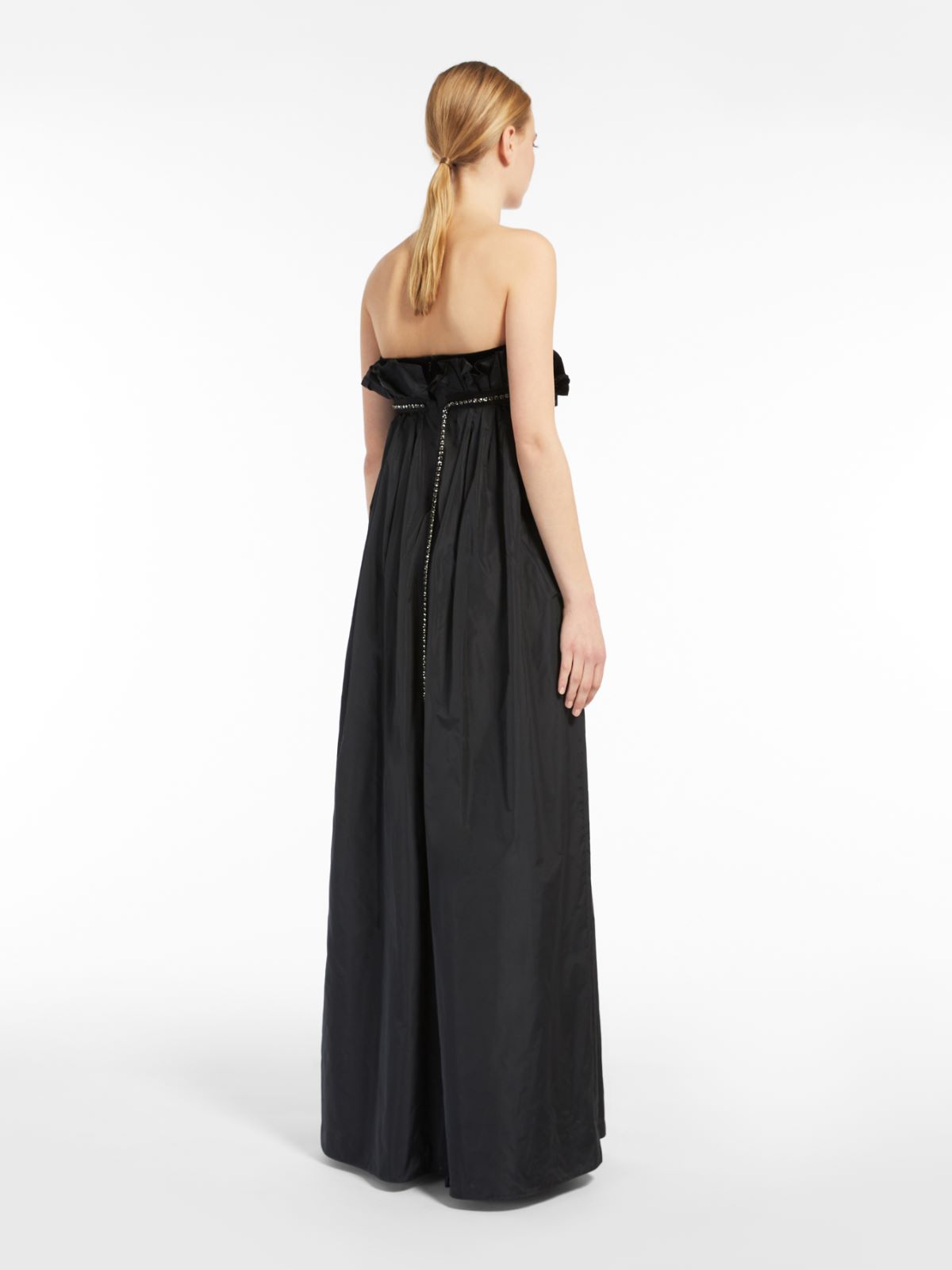 Taffeta and silk dress - BLACK - Max Mara - 3