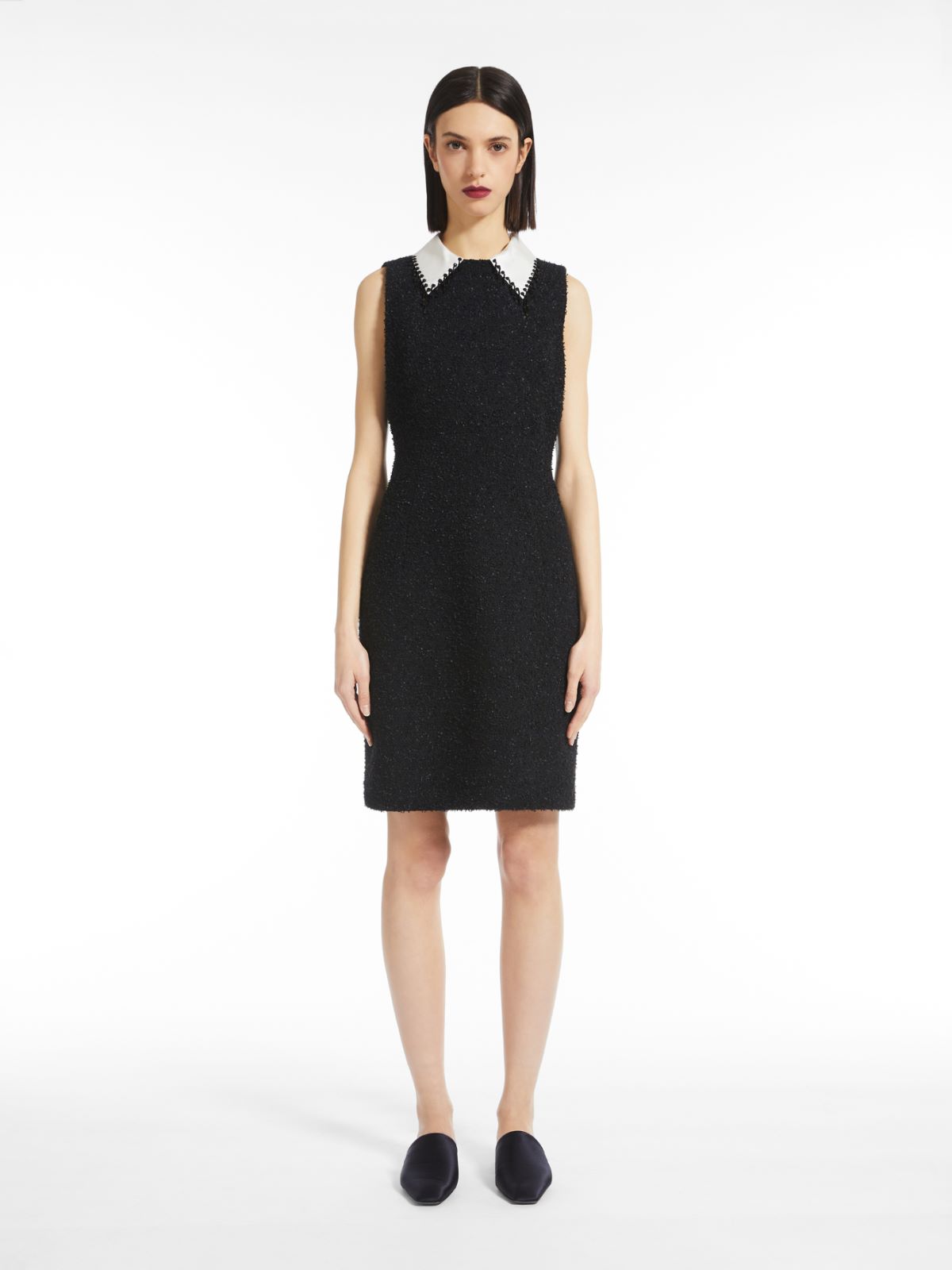 Robe en tissu de laine technique - NOIR - Max Mara - 2