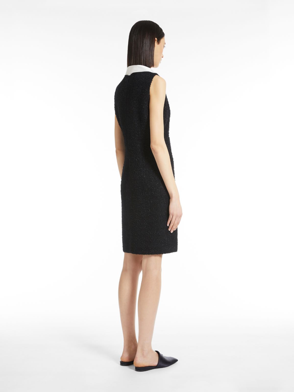 Robe en tissu de laine technique - NOIR - Max Mara - 3