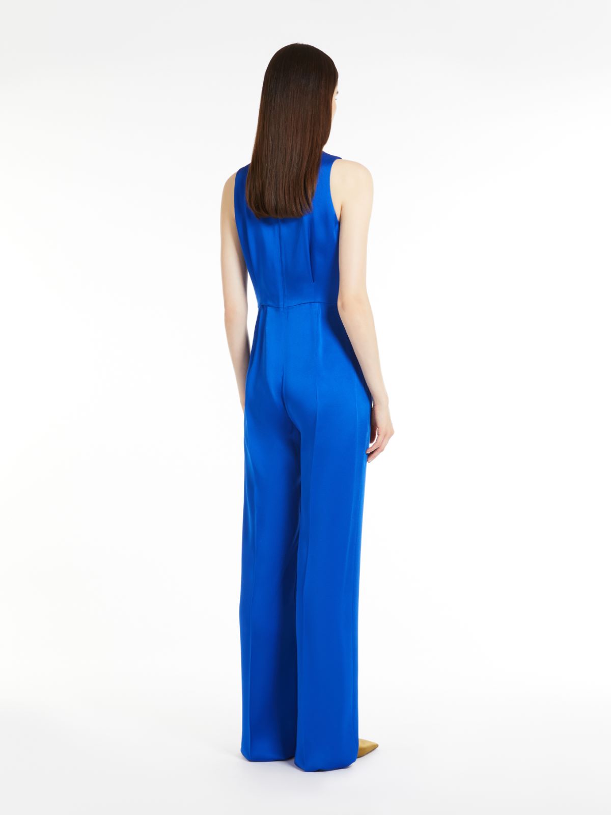 Envers satin jumpsuit - CORNFLOWER BLUE - Max Mara - 3