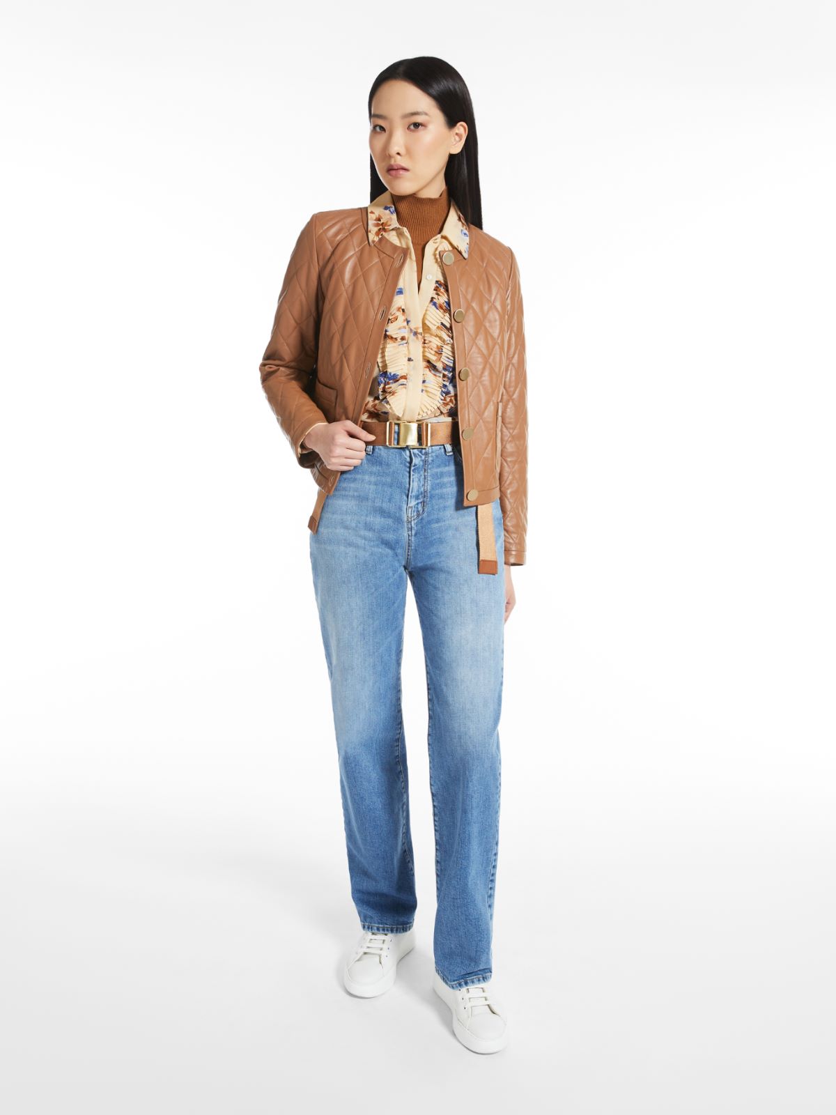 Bluse aus Georgette - ELFENBEINFARBEN - Max Mara