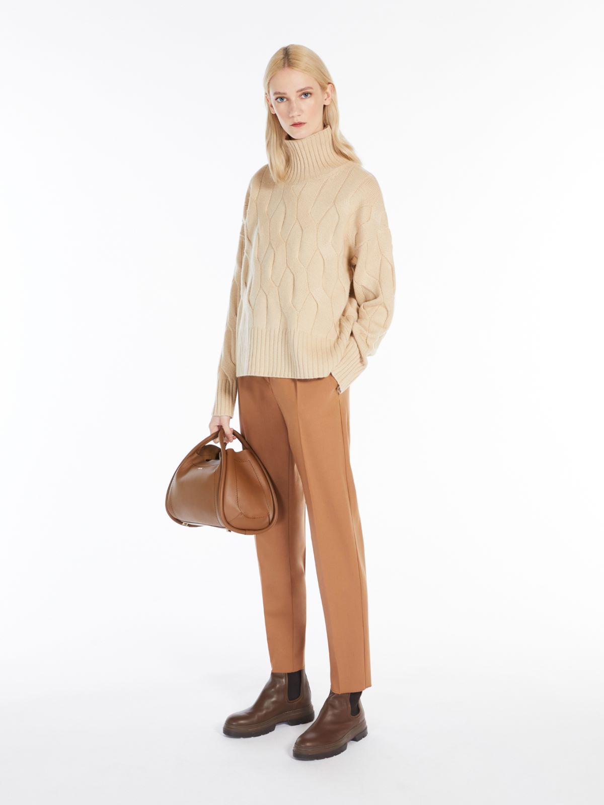 Wool and cashmere polo-neck sweater - ALBINO - Max Mara