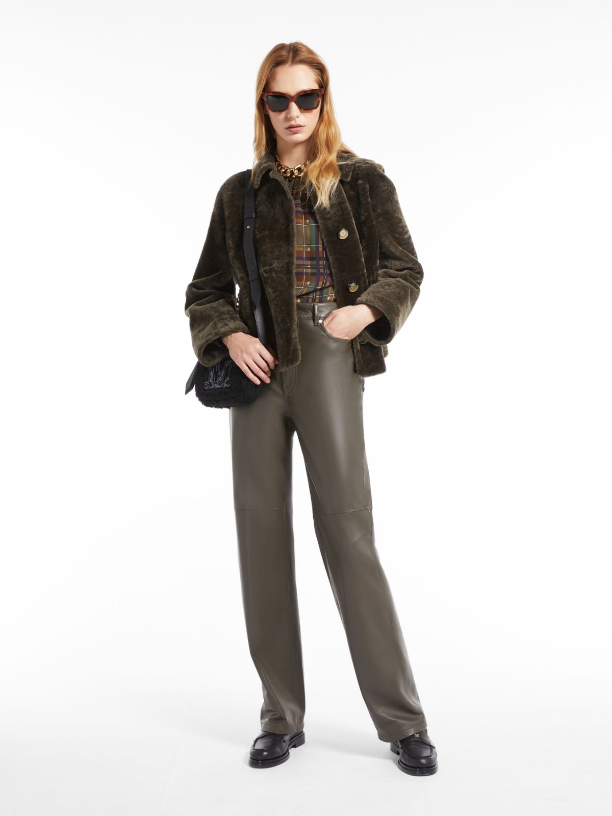 Leather trousers - KAKI - Max Mara