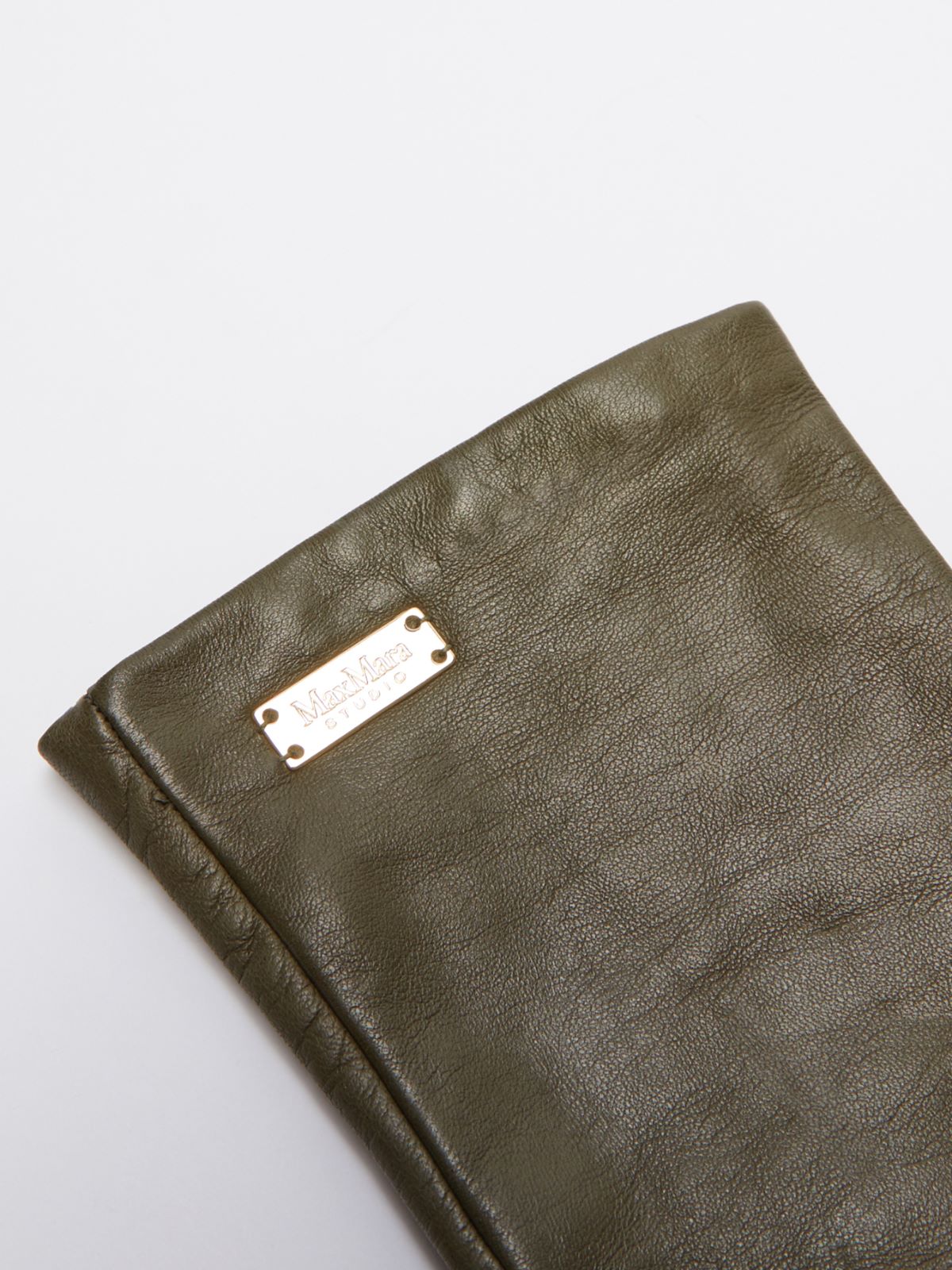 Nappa leather gloves - OLIVENGRUEN - Max Mara - 2