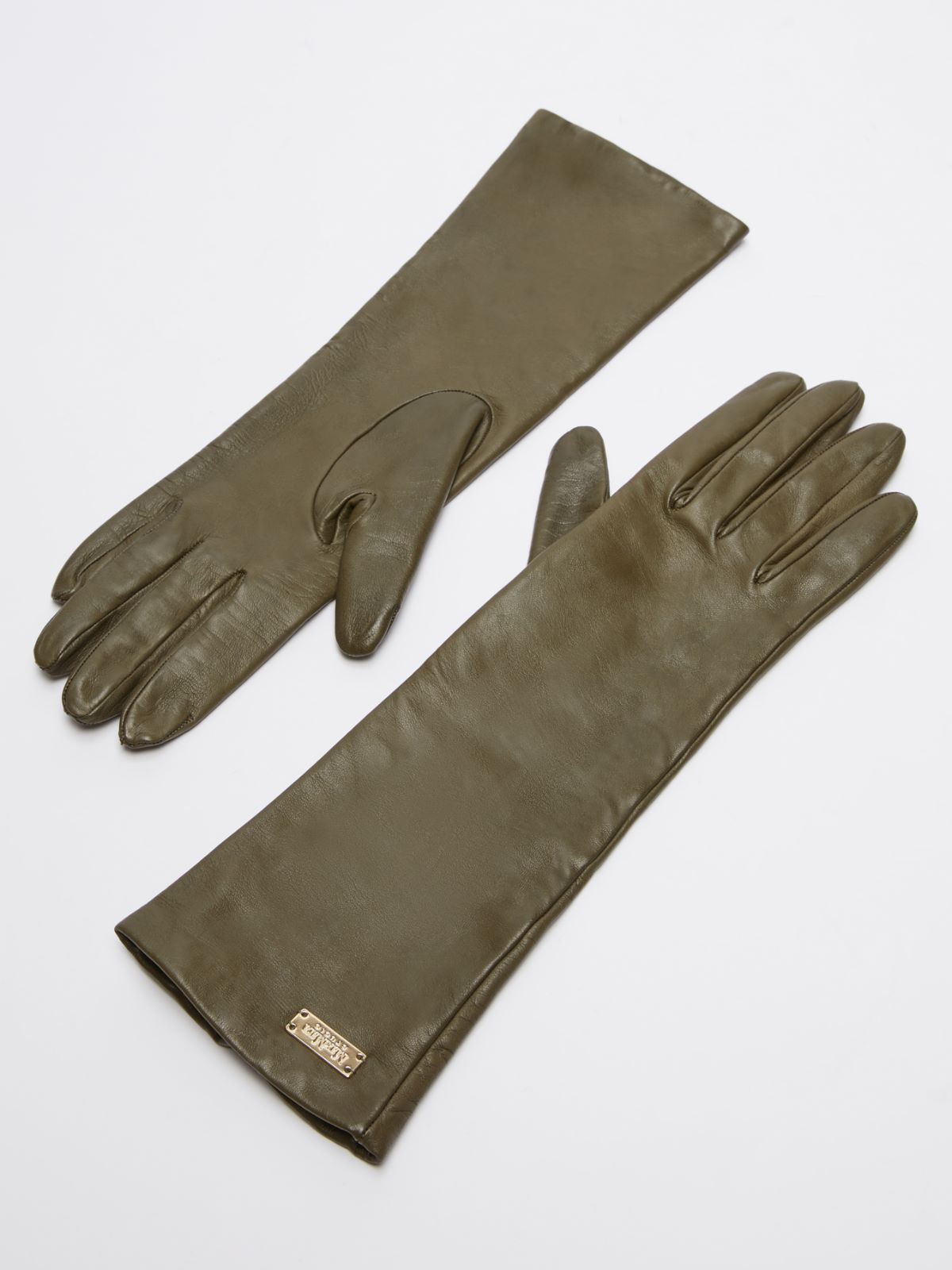 Nappa leather gloves - OLIVENGRUEN - Max Mara