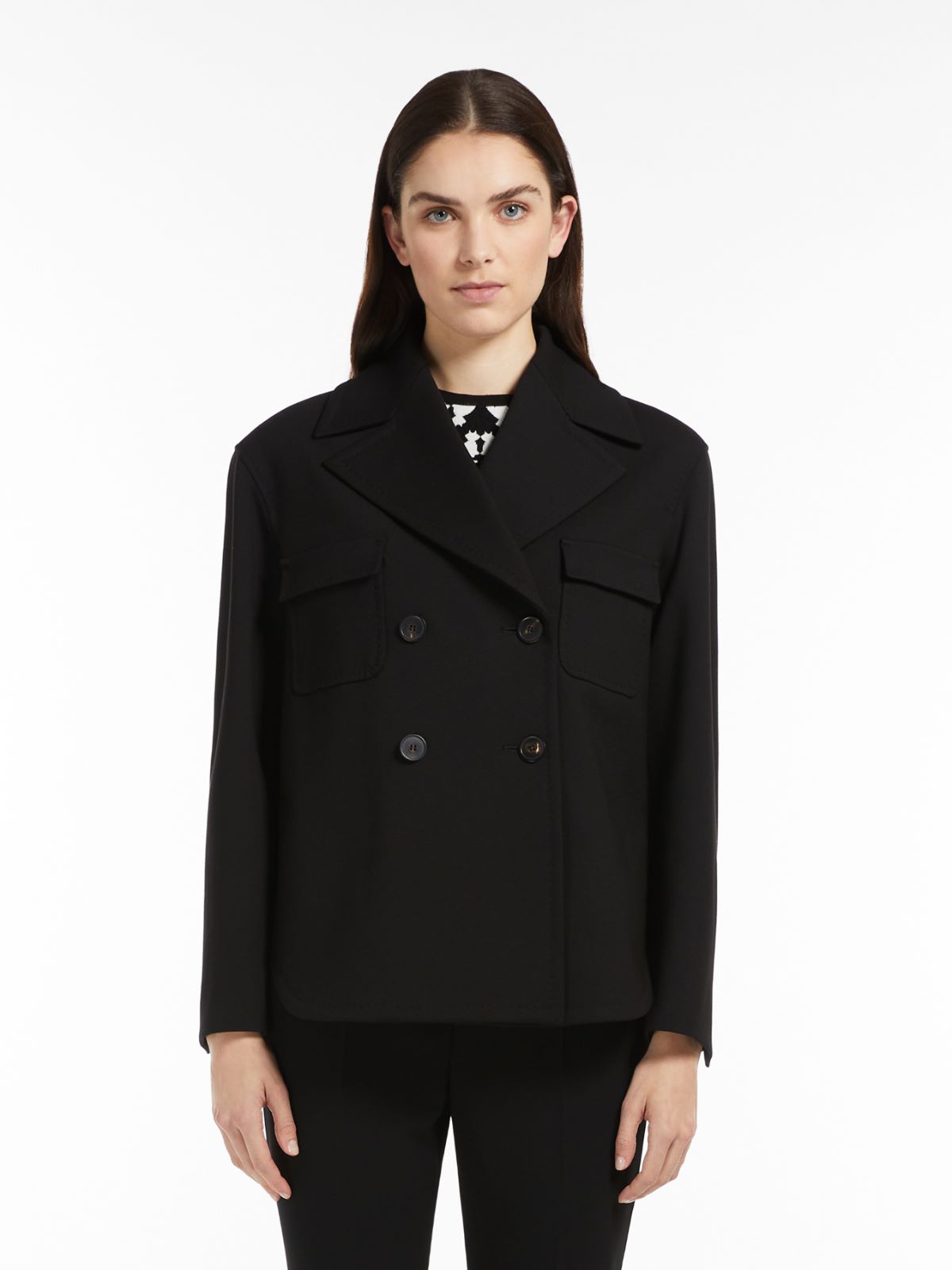 Caban aus Viskosejersey - SCHWARZ - Max Mara - 2