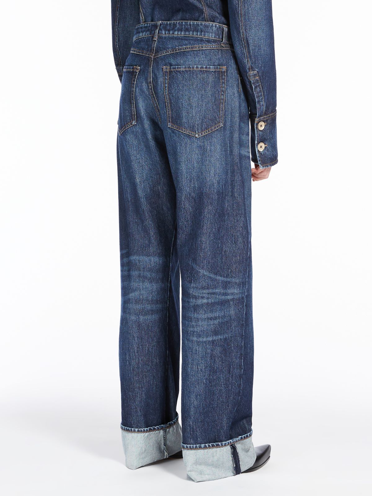 5-pocket wide denim trousers - MIDNIGHTBLUE - Max Mara - 3