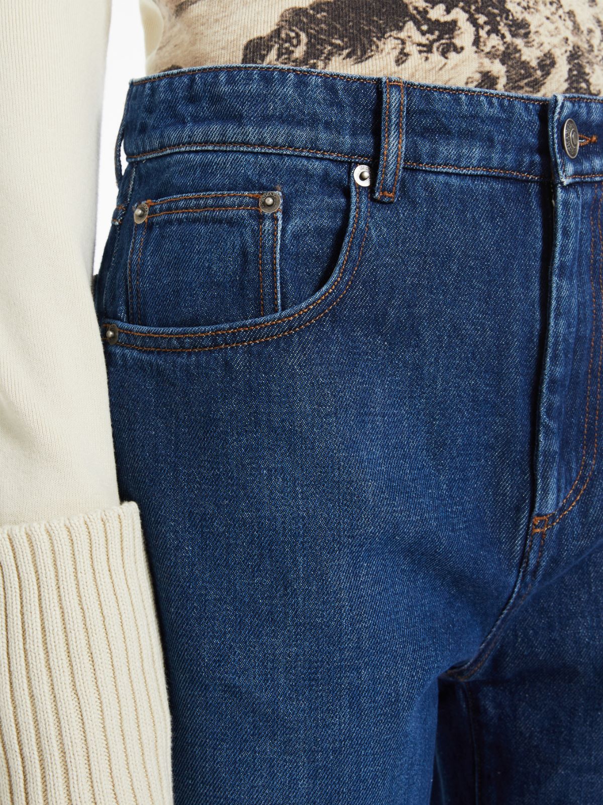 Low-rise extra-long jeans - MIDNIGHTBLUE - Max Mara - 4
