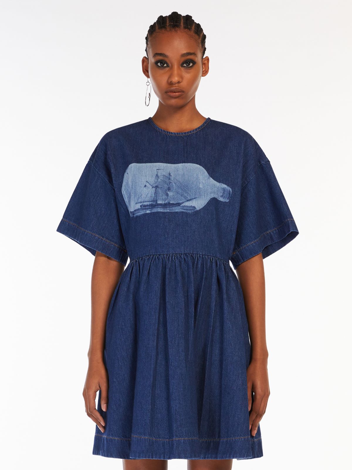 Short denim dress - MIDNIGHTBLUE - Max Mara - 2