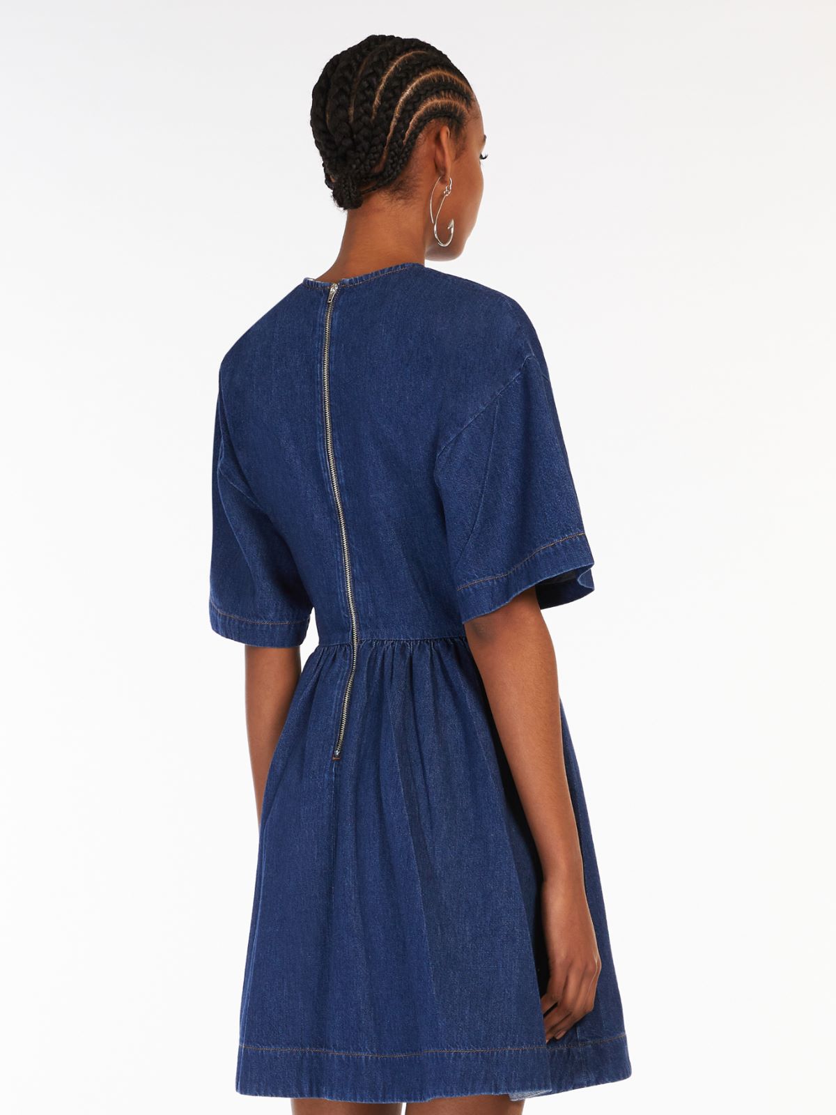 Short denim dress - MIDNIGHTBLUE - Max Mara - 3