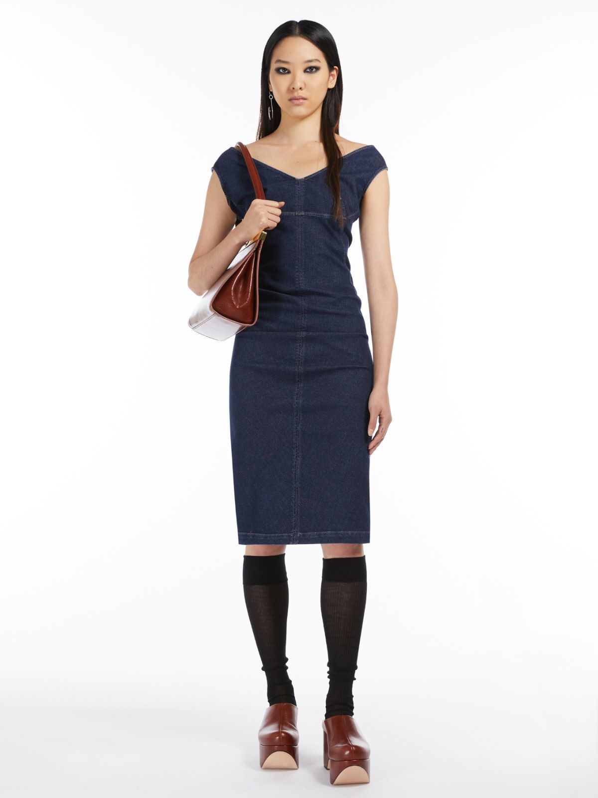 Sleeveless denim dress - MIDNIGHTBLUE - Max Mara