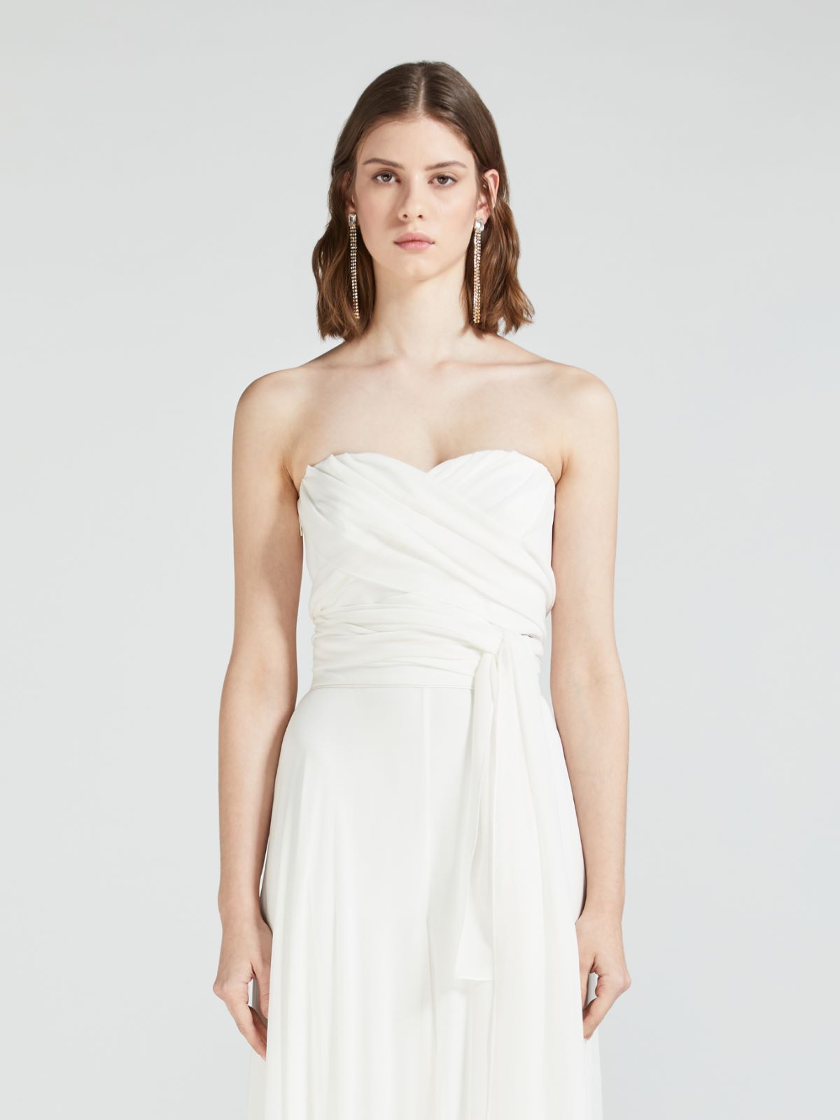 Silk georgette top - OPTICAL WHITE - Max Mara - 2