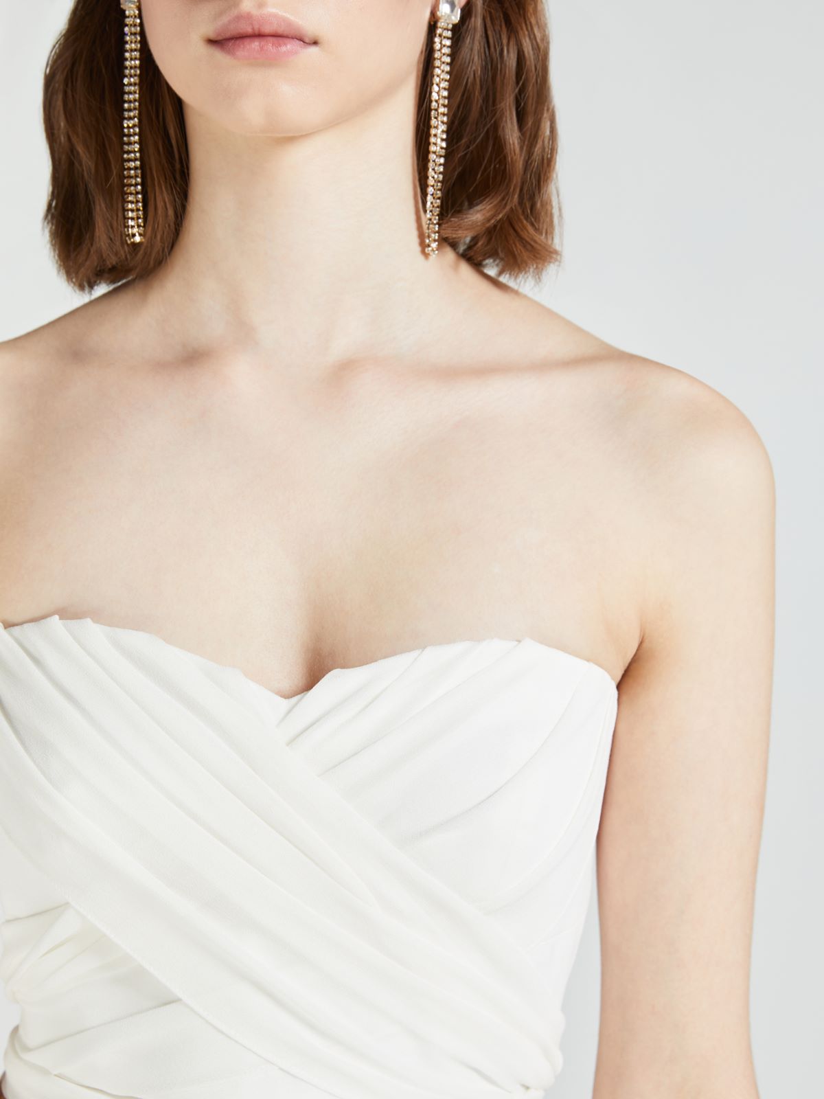 Silk georgette top - OPTICAL WHITE - Max Mara - 5
