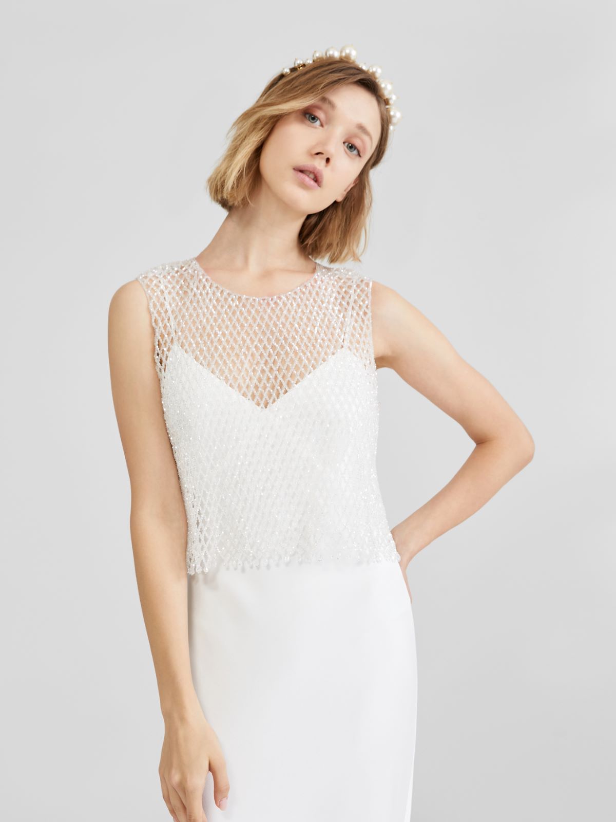 Embroidered top - PASTEL GREEN - Max Mara - 2