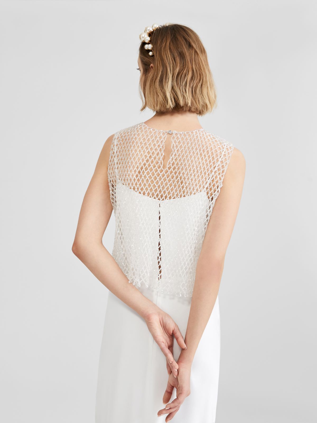 Embroidered top - PASTEL GREEN - Max Mara - 3