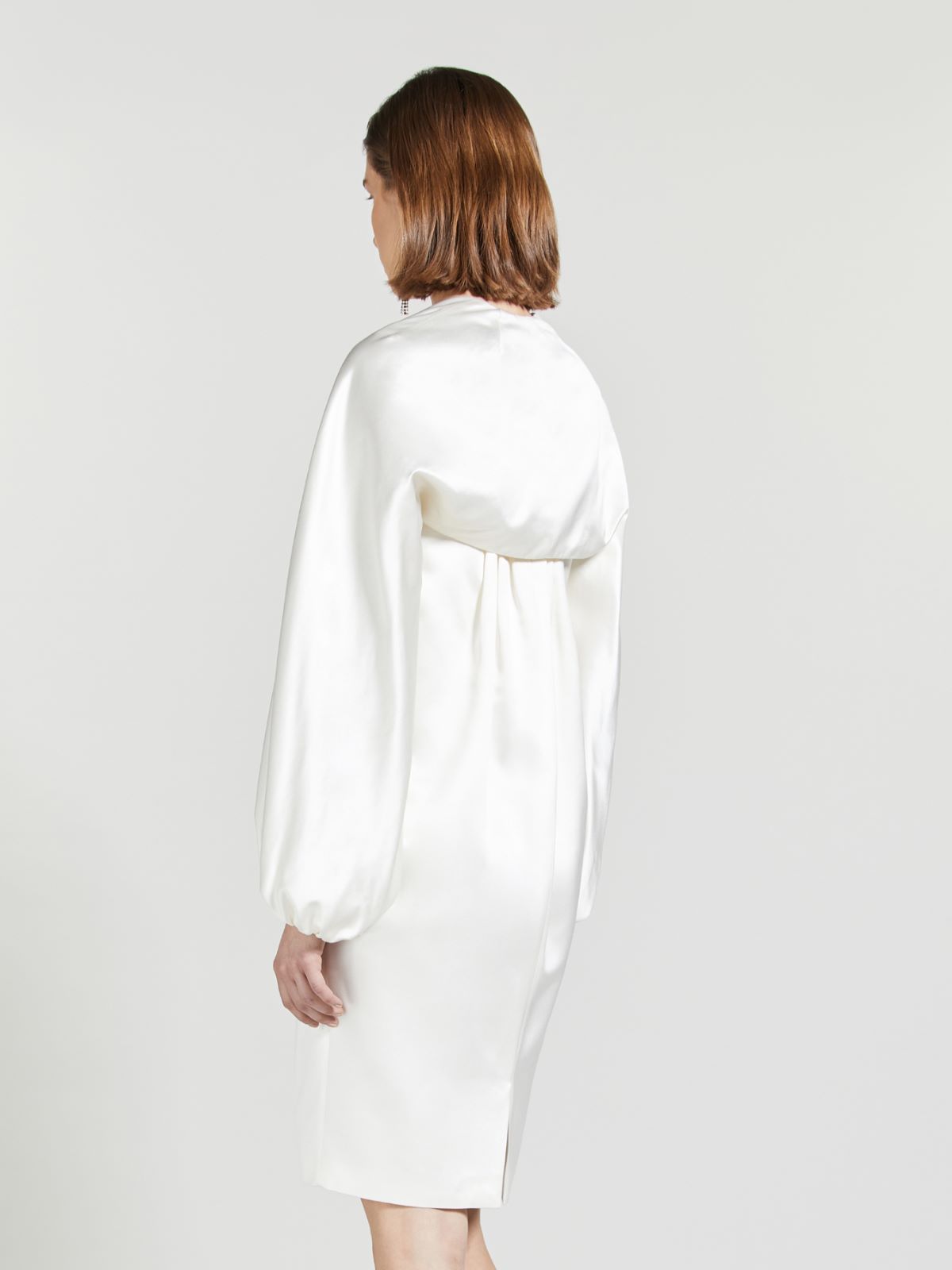 Silk and viscose shrug - WHITE - Max Mara - 3